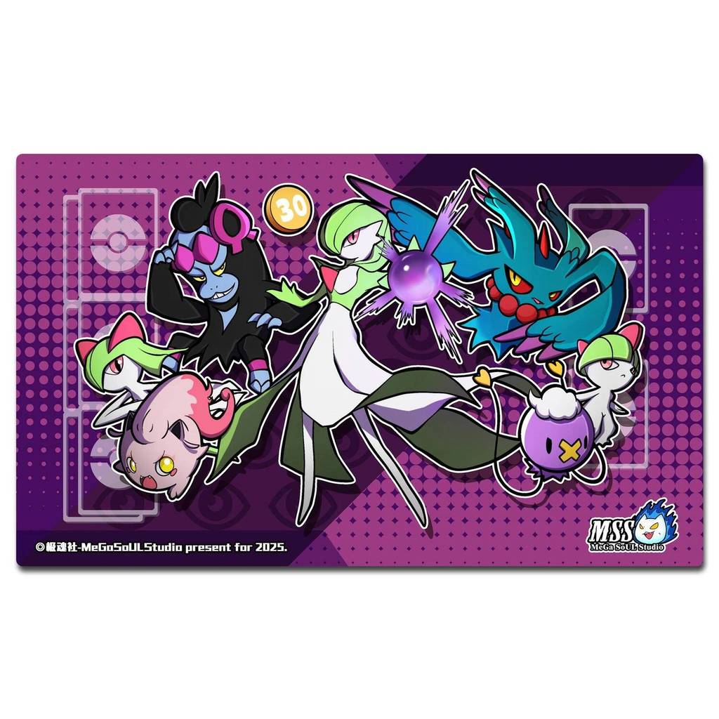 MM DIY Pokemon Play Mat Halloween Gengar PTCG Game Battle Card Mat Anime Mimikyu Gastly Battle Mat
