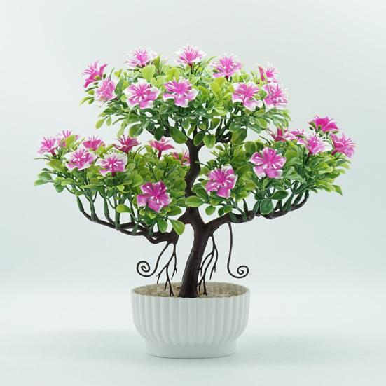 1шт искусственный цветок дерево бонсай в горшке домашний офис сад настольная вечеринка декор