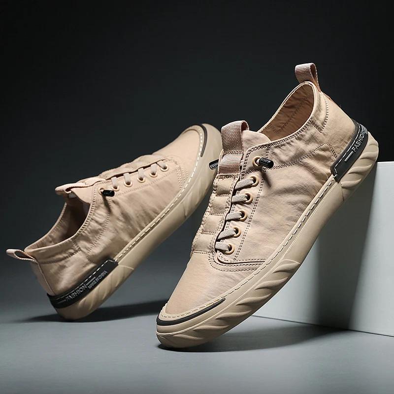 2024 Новая повседневная обувь Мужские кроссовки Уличные парусиновые туфли для ходьбы Лоферы Удобная мужская обувь tenis hombres