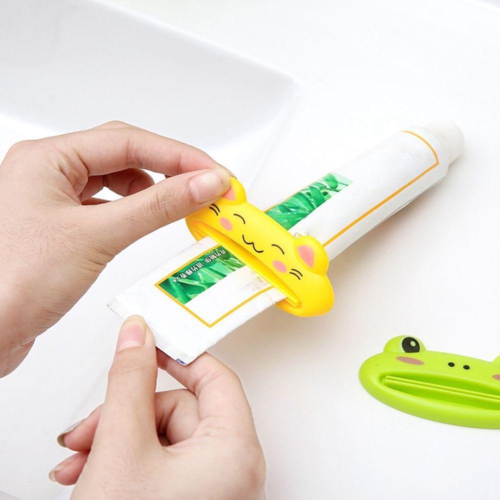 Animal Cute Cartoon Home Toothpaste Dispenser Squeezer Bathroom Toothpaste Rolling Holder