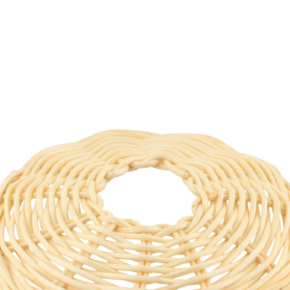 Retro Style Handwoven Rattan Lamp Shade Rustic Classic Hanging Light Cover Creative Exquisite Pendant Light Shade Bedroom