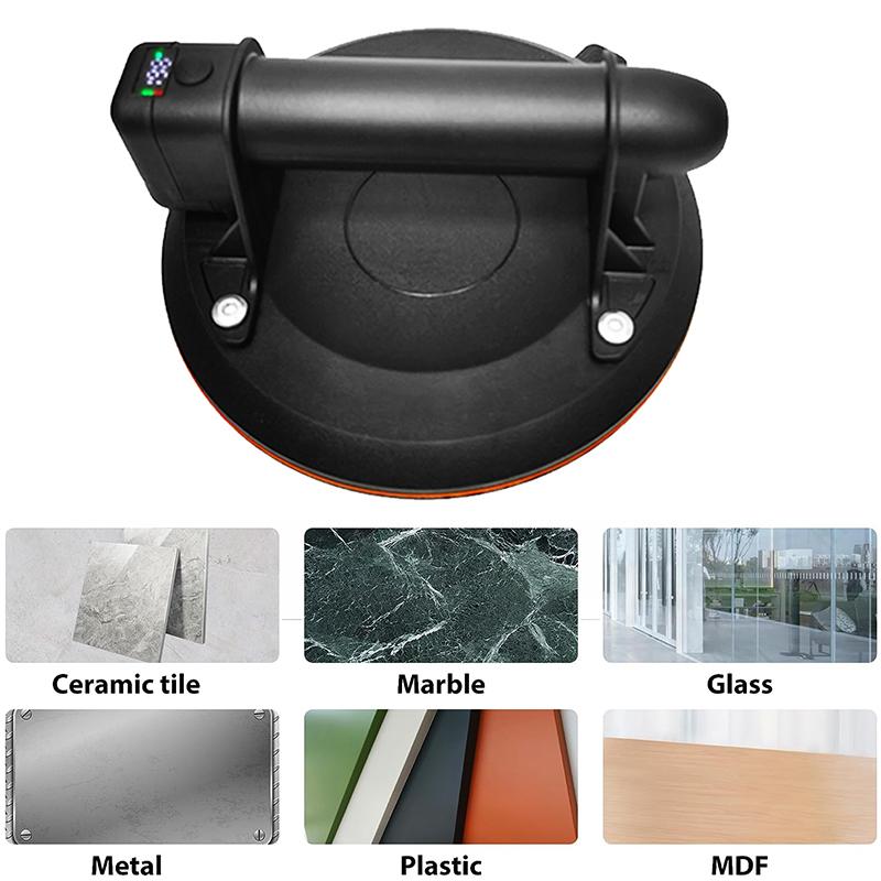 8 дюймов, 200 кг, загрузка, цифровой дисплей, вакуумная присоска, сверхмощный вакуумный разбрасыватель для адсорбции плитки, подъем гранитного стекла