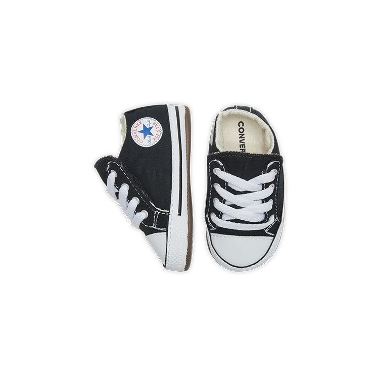 Converse Chuck Taylor All Star Cribster Низкие пинетки для ходьбы Детские кроссовки Черные 865156C
