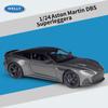 Масштаб 1/24 WELLY Aston Martin DBS Superleggera, модель автомобиля из сплава, литье под давлением, металлические игрушечные транспортные средства, модель автомобиля, коллекция высокой имитации, детские подарки