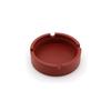 Ashtray Silicone Ash Tray Holder Washable Reusable Travel Office Bottle Pad Mat Nonslip Flexible Slotted Solid Color