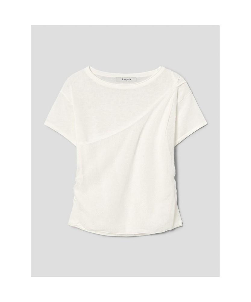 8SECONDS Layered Short Sleeve Pullover Ivory