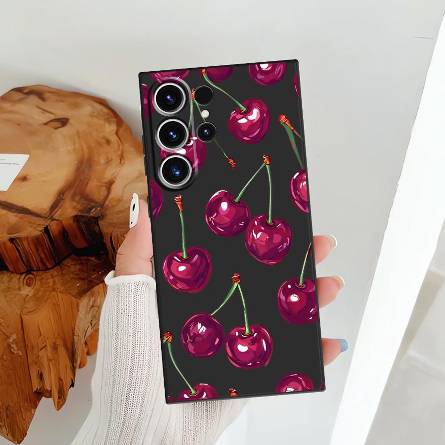 Фруктовая вишня Чехол для телефона для Samsung Galaxy S25 S26 S24 Plus Note 20 8 9 10 S21 FE S20 Ultra S23 S10 S9