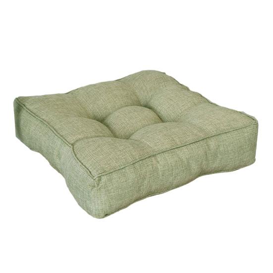 Сплошной цвет, квадратная подушка для сиденья, дышащая хлопковая льняная утолщенная высокоэластичная мягкая подушка, супер мягкий стул для домашнего офиса, татами, диван, коврик для сидения на полу