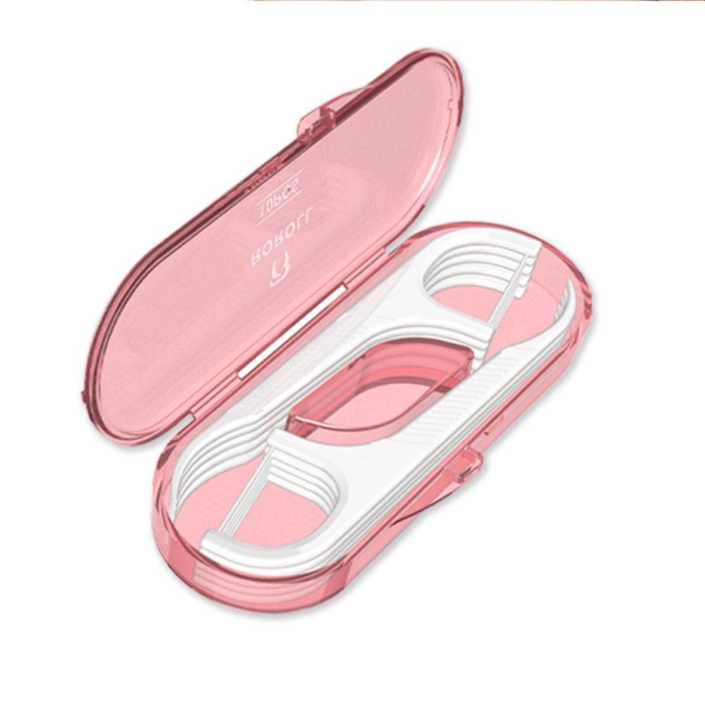 10 Pcs/box Mini Floss Toothpick Set Dustproof Interdental Brush Waterproof Teeth Flosser Stick  Home