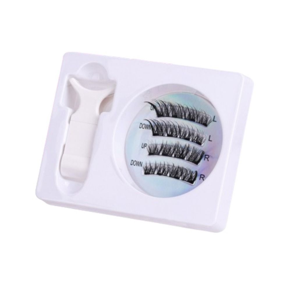 Reusable Non-glue False Eyelashes 3D Manga Lashes Long Lasting Magnetic Eyelash Kit Novice