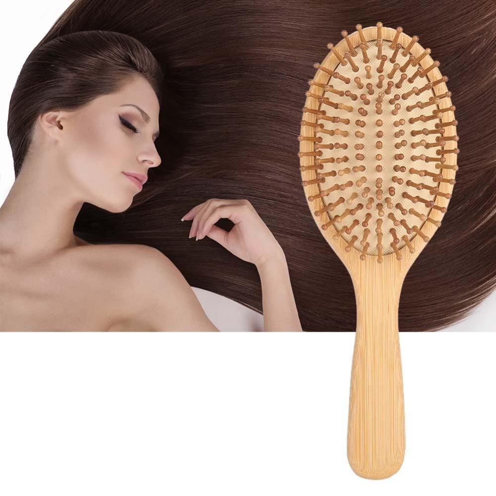Portable Solid Wood Hair Massage Comb Promote Blood Circulation Scalp Massage Comb Hair Care