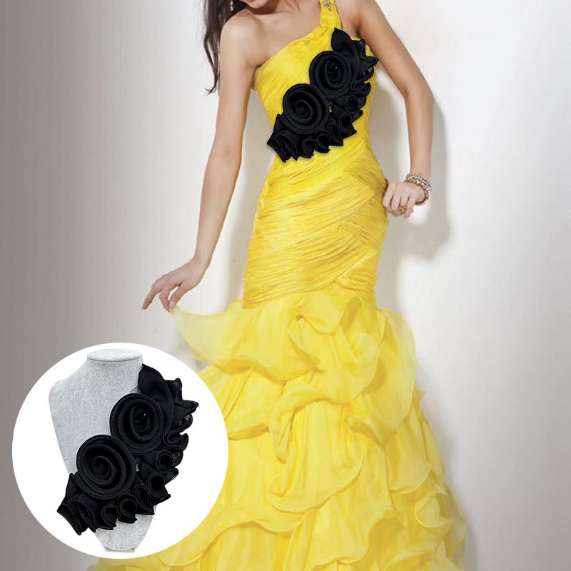 1 шт. Тканевые аксессуары стерео Diy украшения для одежды украшения из цветов кружевные аксессуары свадебные аксессуары многоцветные