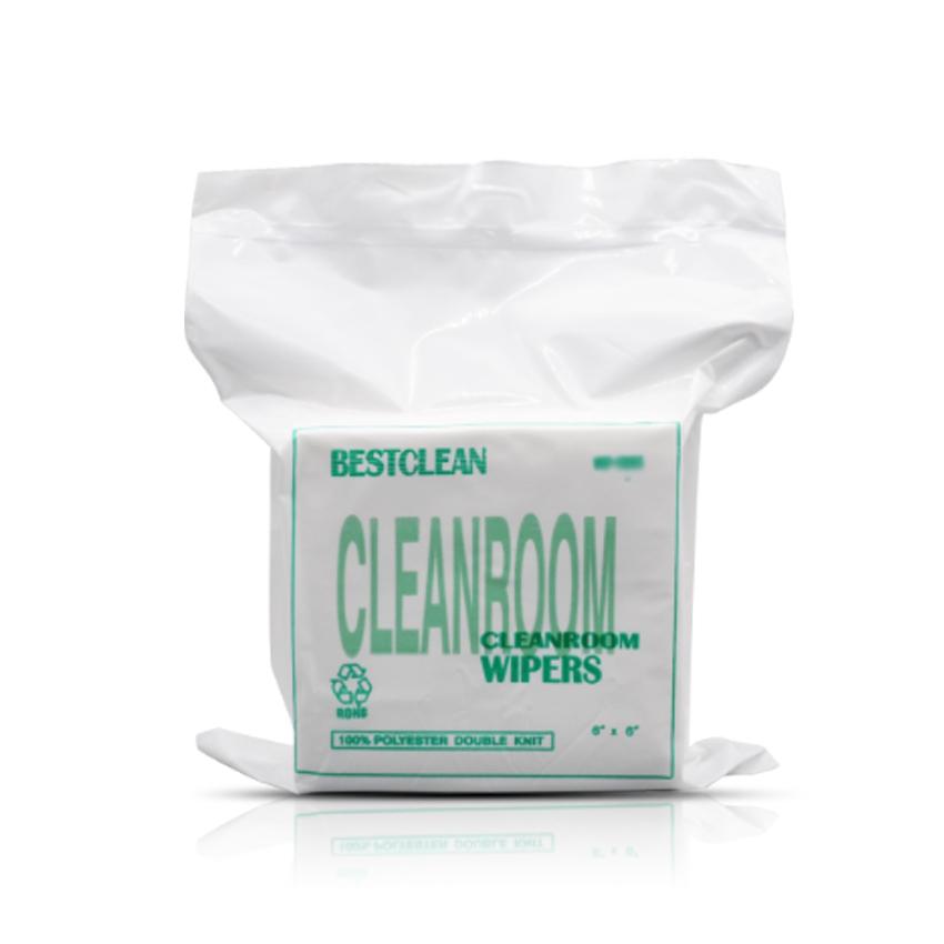 Multiple Uses Dust-Free Cloth 150pcs Industrial 100% Polyester Cleanroom Cleaning Wipers
