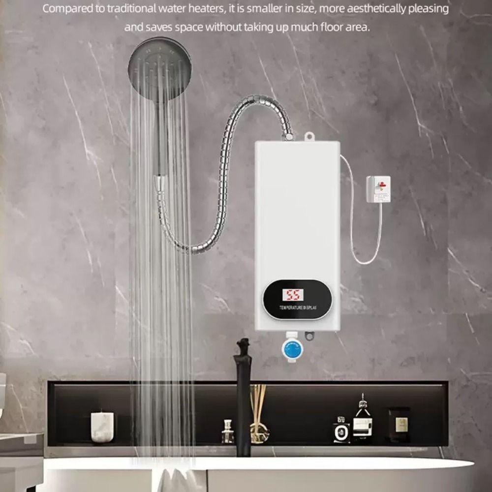 Instant Hot Water Instant Water Heater Digital Display Tankless Water Heater Shower Heating