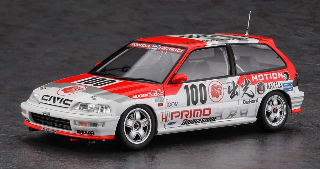 Hasegawa Idemitsu MOTION Mugen Civic 1991 Чемпион JTC Пластиковый Модельный Набор 20763 1/24 (ЭФ9) (Автомобиль)