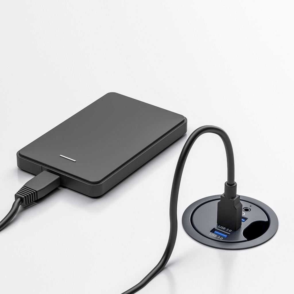 USB 3.0 концентратор для рабочего стола со считывателем SD/TF карт для офисного компьютера
