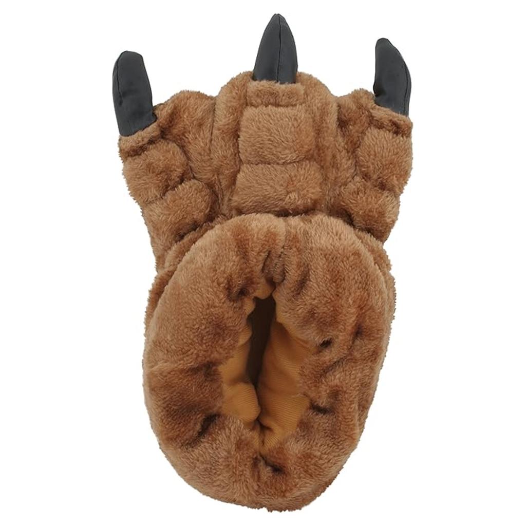 Slumberzzz Men's Monster Claw Plush 3D Slippers