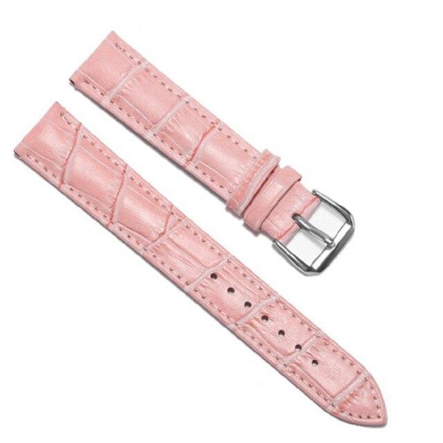 Ремешок для часов из натуральной кожи 12 мм-22 мм, ремешки для наручных часов, ремешки для часов, высокое качество, черный, белый, красный, коричневый