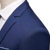 Black Grey Blue Wedding Suits Men Elegant Blazers Set Three Pieces Luxury Business Formal Vest Pants Full Coats Jackets