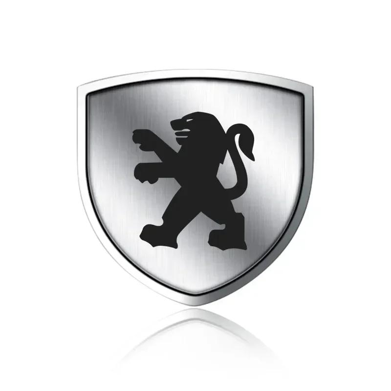 Car Sticker Car Metal Sticker Custom Shield Car Rear Trunk Shield Emblem Badge Sticker For Peugeot 206 207 307 3008 2008 308 407