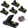 Rat Trap, Impact Traps, Pack Of 6 Mouse Traps, Test Winner, Reusable Mouse Traps, Plastic, Rat Traps, Mouse Traps For Home And Outdoors, Mouse Trap
