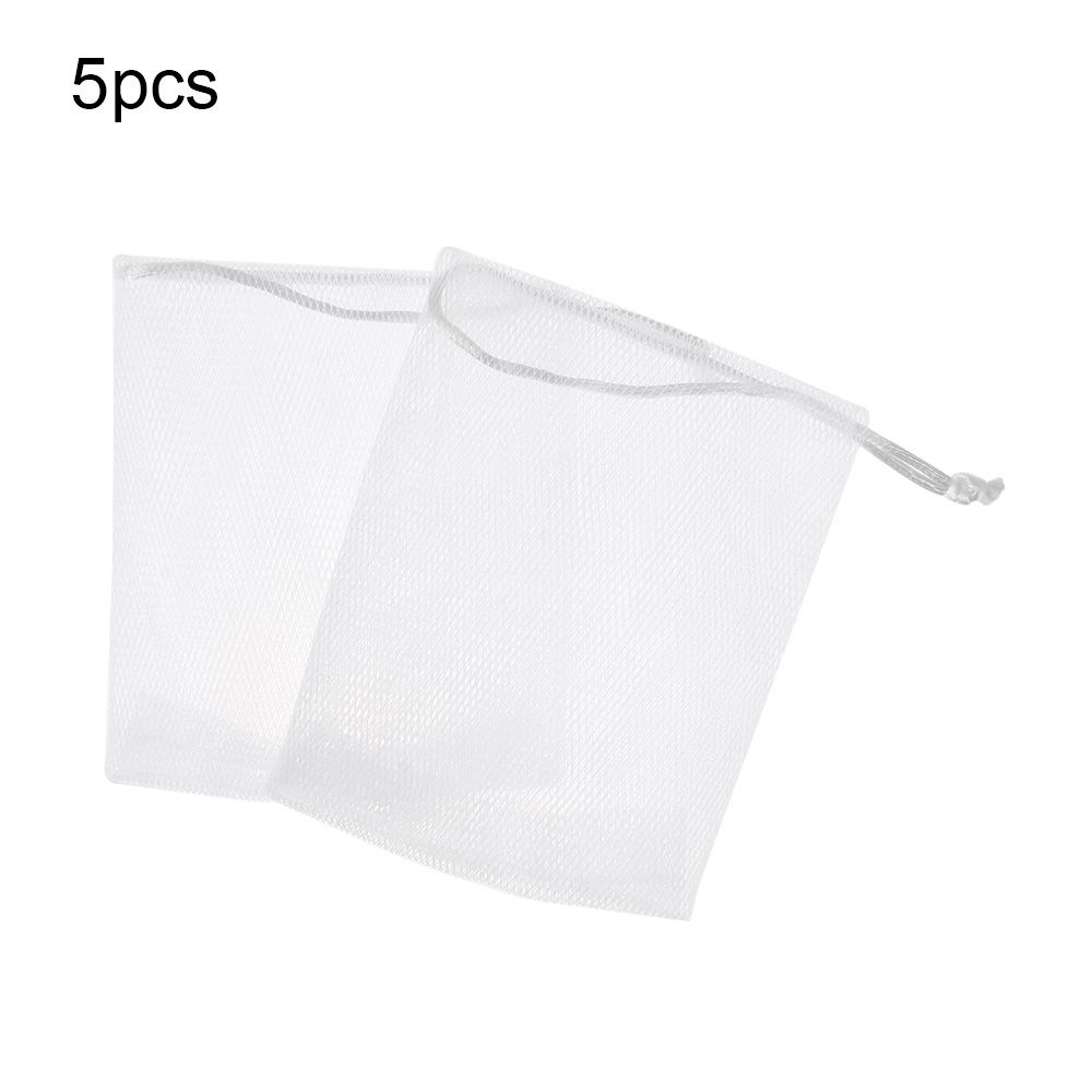 5/10pcs Cleaning clean tool Shower Blister Mesh Foaming net bubble mesh bag Soap Saver Bag
