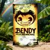 B-bendy and the ink m-Machine ИГРА Полотенце Пляжное Быстросохнущее Мягкое Полотенца для Бассейна Подарок для Путешествий Спортзал Душ Кемпинг спорт