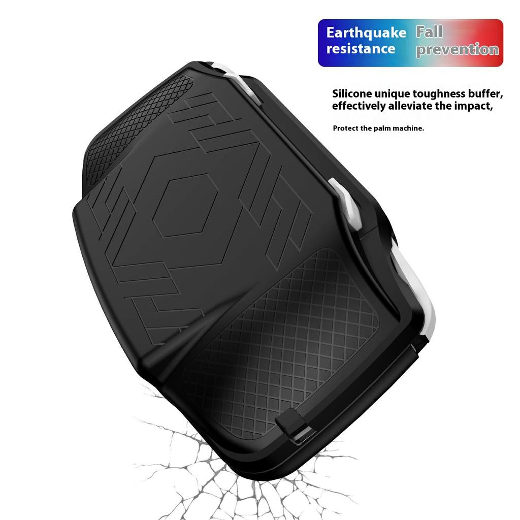 For AANBERNIC RG 34XX Silicone Protective Case Handheld Game Console Shockproof Cover with Hand Strap