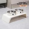 Double Bowls Cat Food Water Bowl Anti-flip Cat Dog Dual-use Bowl Pet Food Dispenser  Wet Dry Food