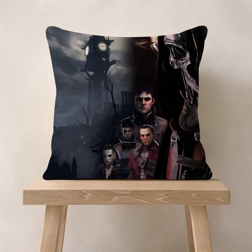 Подушка с изображением игры Dishonored Подарок Декор для дома и офиса Спальня Диван Автомобильная Подушка Чехол x
