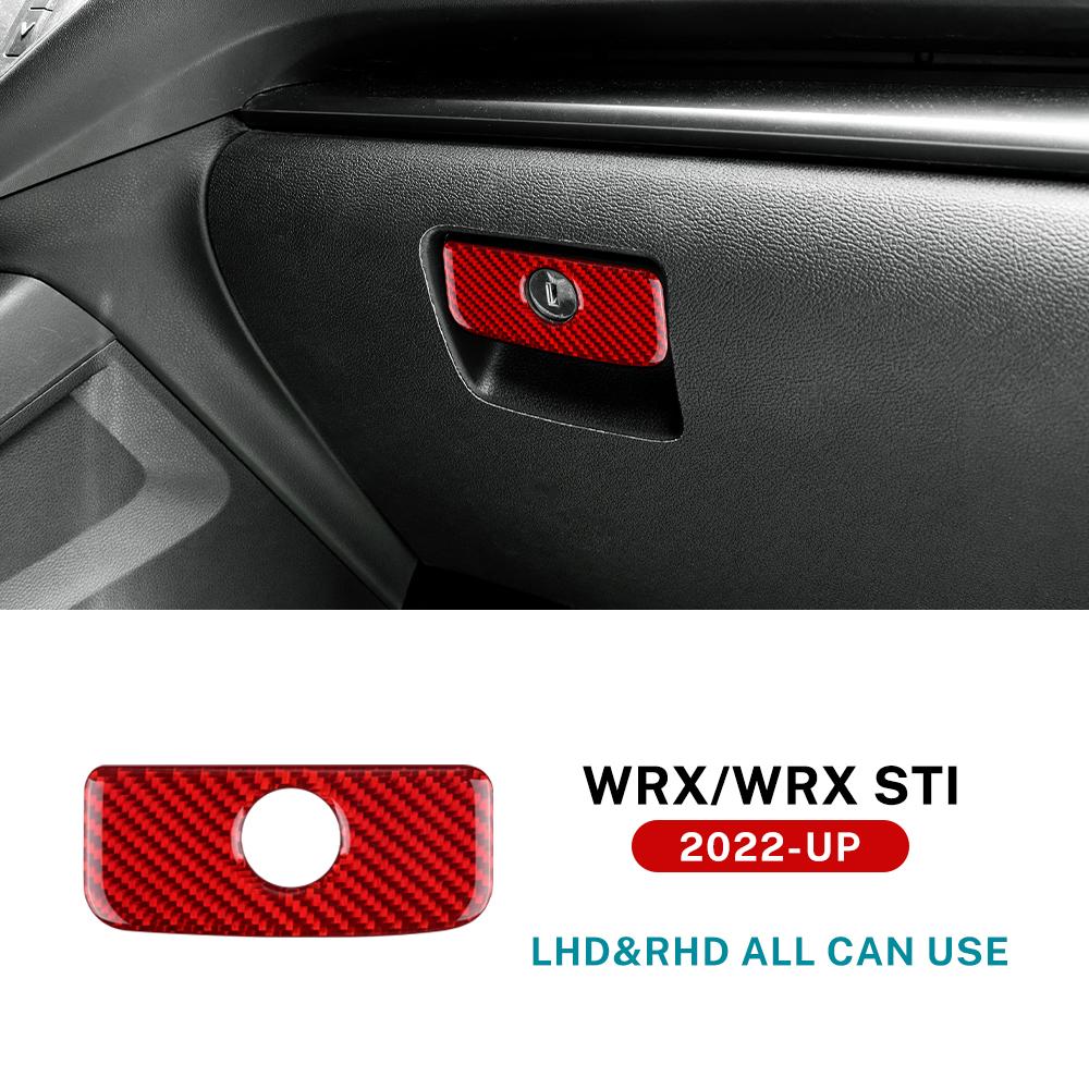 Real Soft Carbon Fiber Sticker For Subaru WRX/WRX STI 2025 2025 2025 LHD RHD Co-pilot Storage Box Handle Interior Accessories