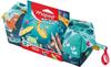 Jungle Fever pencil case. Includes 12 crayons and 12 markers.
