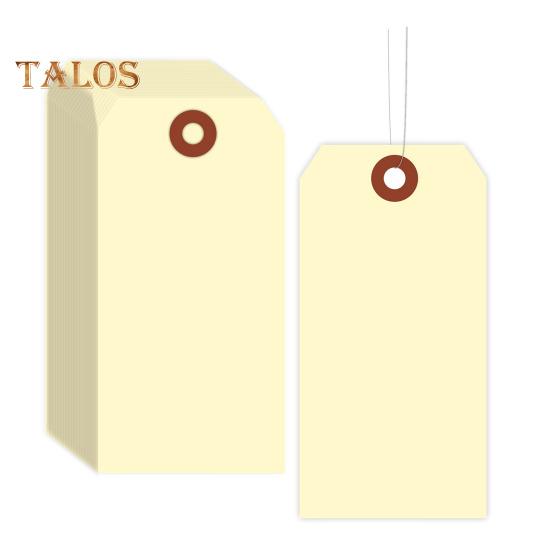 100 шт. пустые этикетки для доставки с проволочными бирками для еды, одежды, вина, этикетки для маркировки инвентаря, поделок