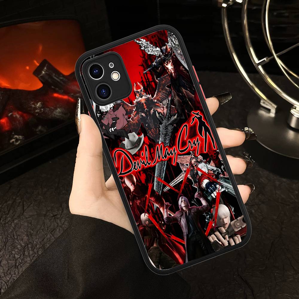 Classic Action Game D-Devil M-May C-Cry For Silicone Matte Phone Case For IPhone 16 Pro Max 15 14 13 12 11 X XS MAX