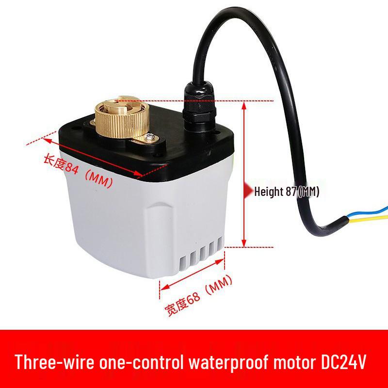 220V DN15 Copper Threaded Electric Ball Valve for Water Control