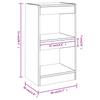 Bookshelf Room Divider Black 40 x 30 x 72 cm