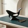 Минималистичные украшения в виде китов, полая фигурка, 3D-печатная матовая скульптура животного для художественного украшения рабочего стола, декора рабочего стола дома и в офисе, современная