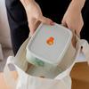 Прямоугольные контейнеры для хранения продуктов питания, прозрачные универсальные пластиковые ланч-боксы для микроволновки, для кухни