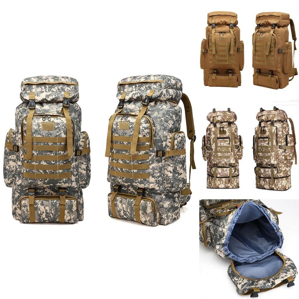 Military 70l80l100loutdoor Rucksack Tactical Backpacks Camping Hiking Trek Bag