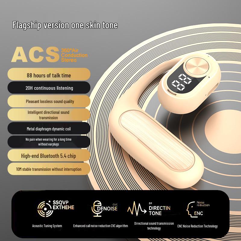 Беспроводные Bluetooth-наушники M35 с открытым ухом и воздушной проводимостью для спорта и бега со стереозвуком 5.3.