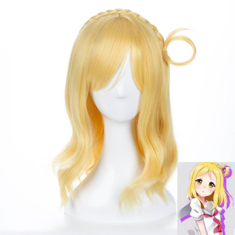 Аниме LoveLive!Солнечный свет! Парик Love Live Mari Ohara, длинный блондин, смешанный термостойкий костюм для косплея, парик