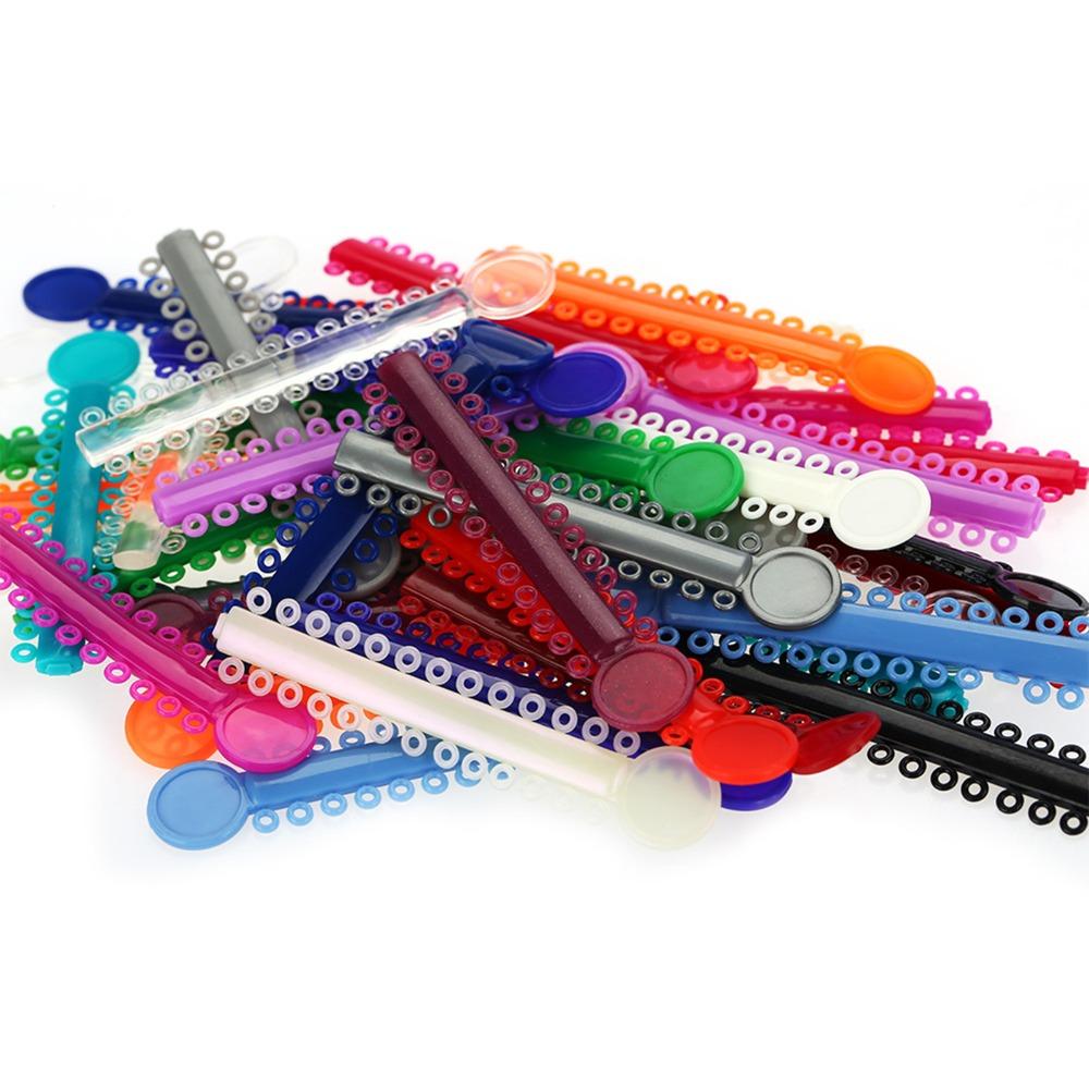 40Pcs Dental Teaching Dental Elastic Braces Elastic Teeth Corrector Bands Dental Correction