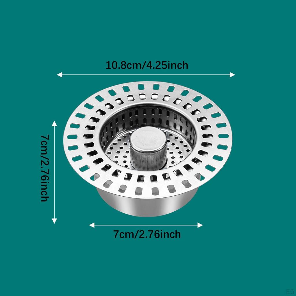 Сливная корзина для кухни и ванной комнаты с функцией уловителя пищи