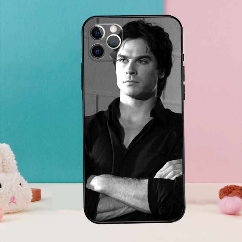 Чехол для телефона Damon Salvatore Дневники вампира Для iPhone 17 Air 16 15 13 12 11 14 Pro Max 12 13 mini 15 16 Plus 16e Чехол