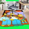 1pc Simpsons Comic Cover Artwork Carpet for Playroom Bedroom Living Room Sofa Home Decor,kids Game Area Rug Non-slip Floor Mat Y82655