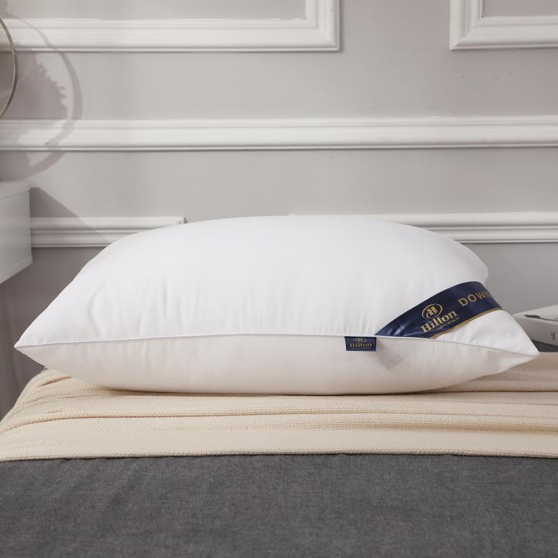 100% хлопок Hilton однотонные производители домашних подушек Прямая подушка 5-звездочная подушка для отеля Вакуумная компрессионная упаковка
