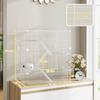 Multi-Level Rodent Cage with Accessories Included, Made of Steel, PET and PS, 73x47x80 cm, White