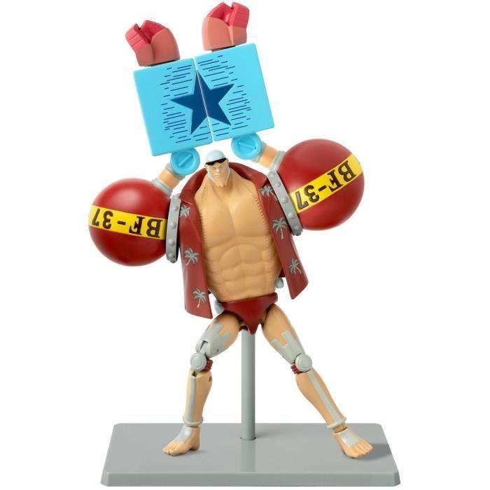 Figurine anime heroes - bandai - one piece - franky - 17 cm