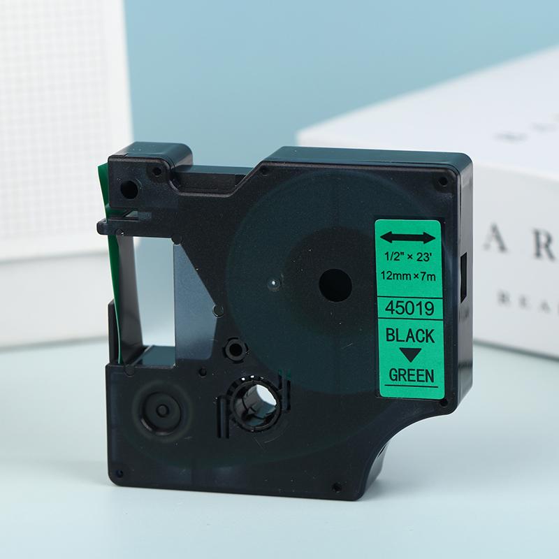 Многоцветные ленты для принтера этикеток Самоклеящиеся этикетки Водонепроницаемые и устойчивые к царапинам D1 6/9/12/19/24 мм