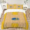 3pcs bedding set Golden State Warriors Basketball Includes 1 Comforter + 2 Pillowcases, Without Pillow Inserts, Soft Comfortable,a0910236